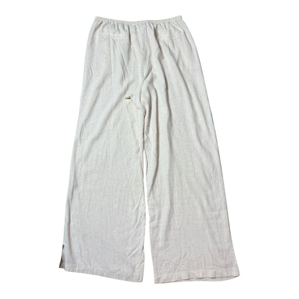 Song Of Style By Aimee Song Wide-Leg Linen Blend Drawstring Pants size XL NWOT - Picture 3 of 10